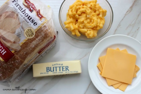 Grilled Mac and Cheese Sandwich Ingredients