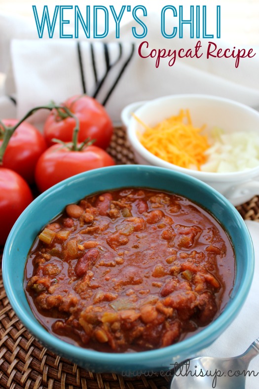 Copycat Wendy S Chili Eat This Up