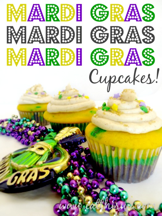 Mardi Gras Cup cakes 